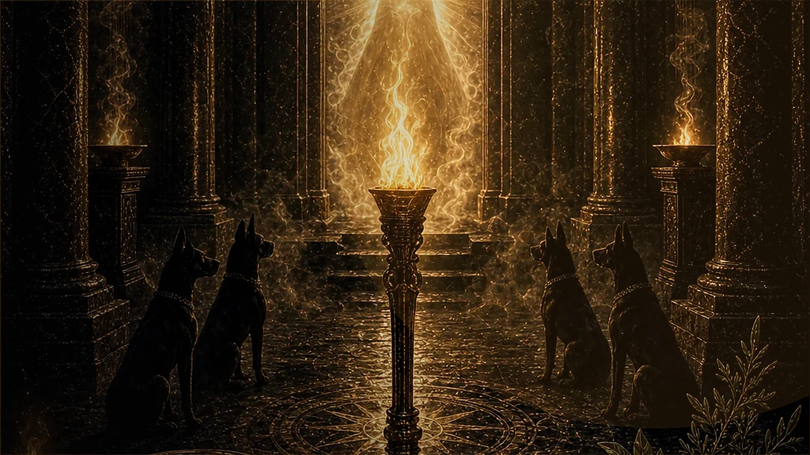 Portal ritual de Hekate com atmosfera devocional