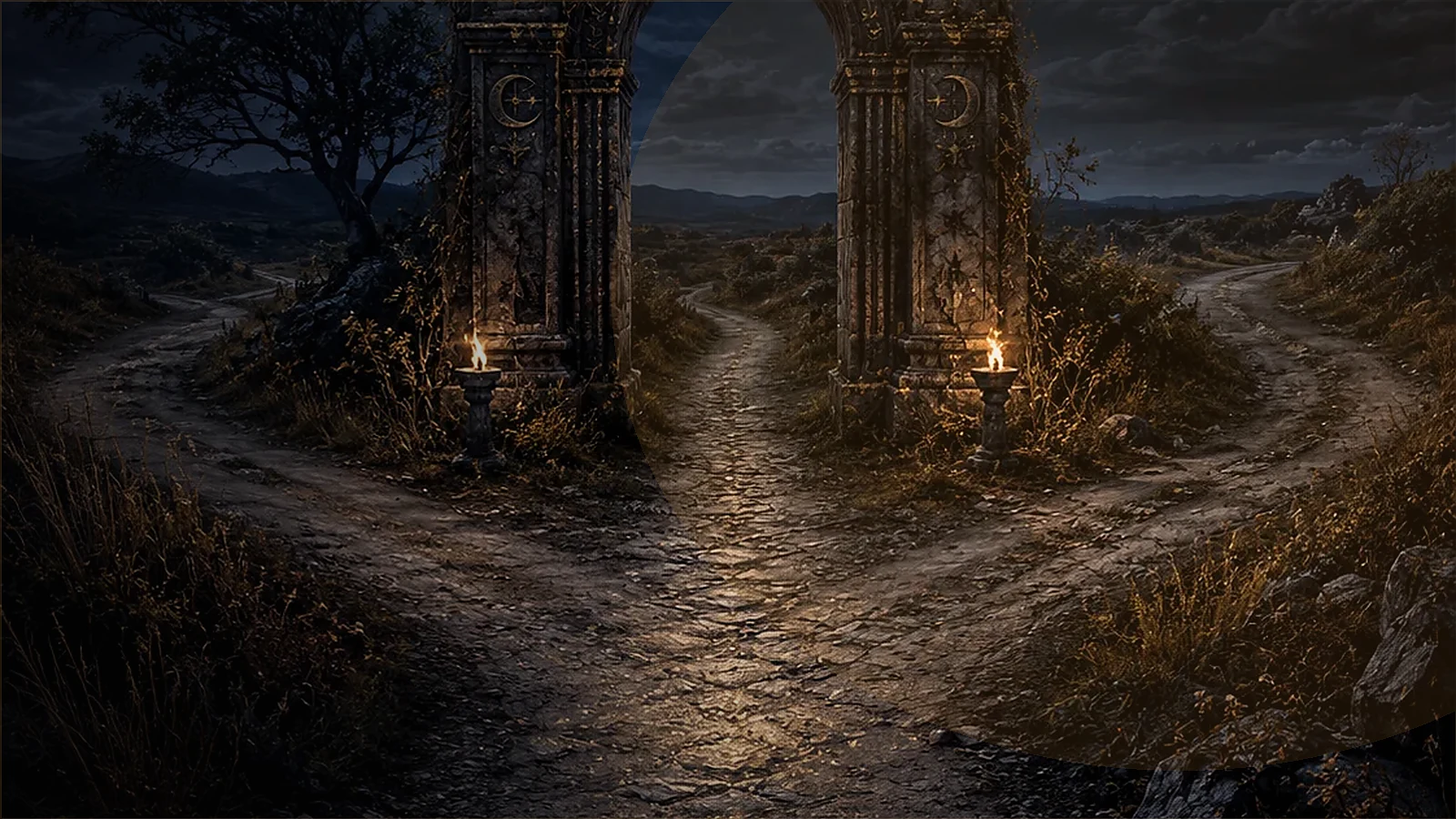Portal escuro associado a travessias de Hekate