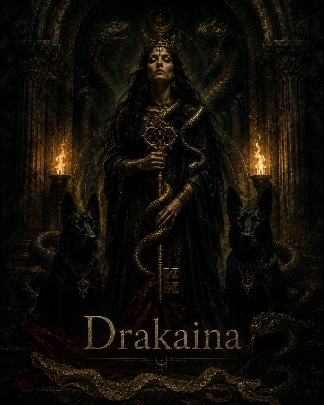 Imagem ritual do epíteto Drakaina