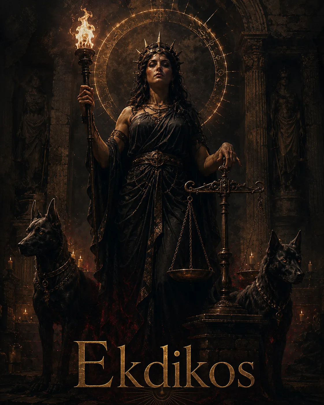 Imagem ritual do epíteto Ekdikos