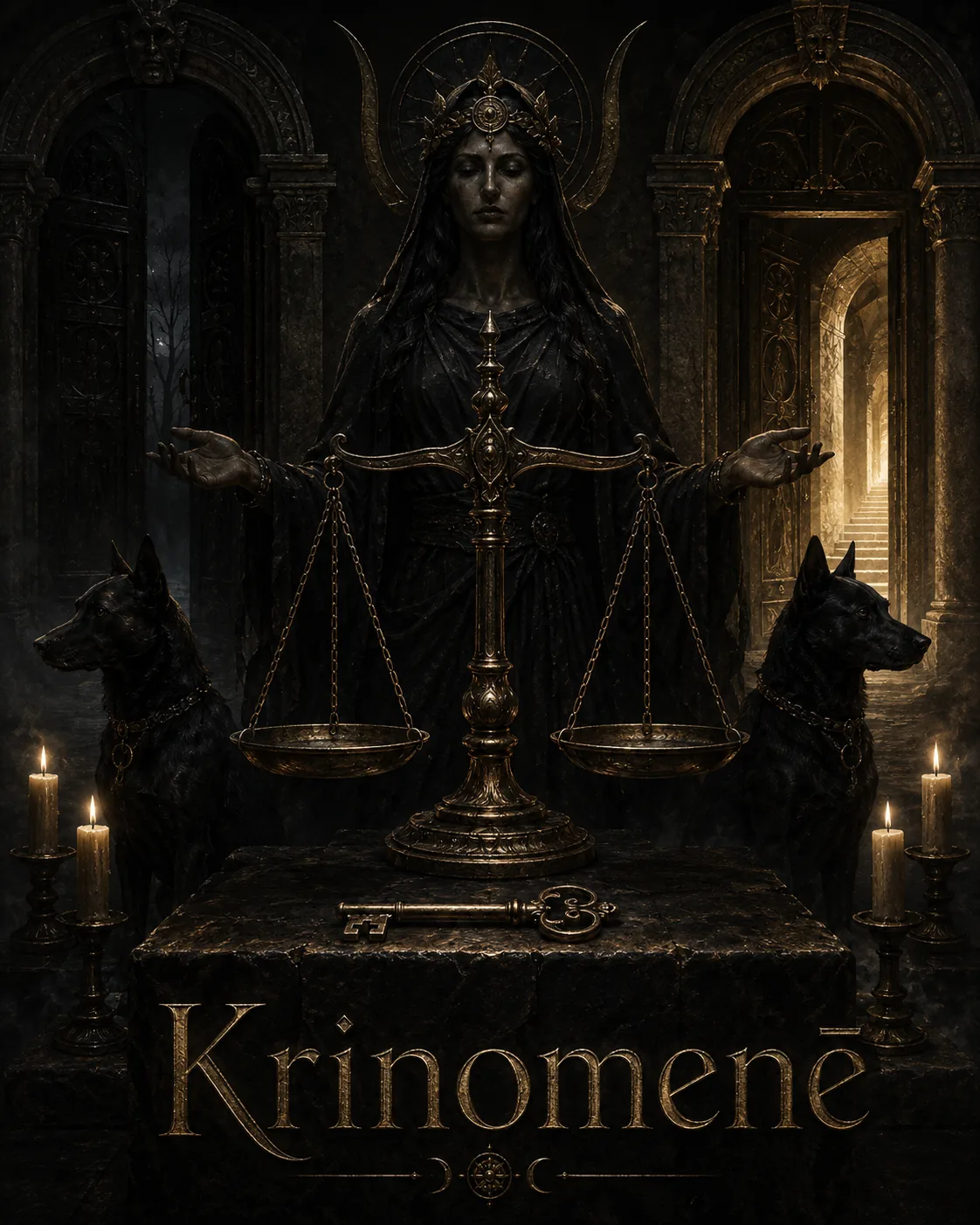 Imagem ritual do epíteto Krinomenē