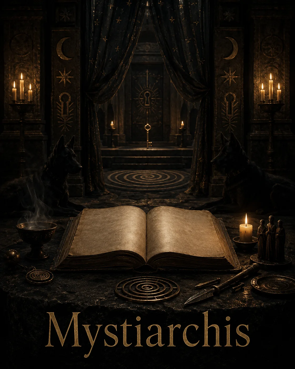 Imagem ritual do epíteto Mystiarchis