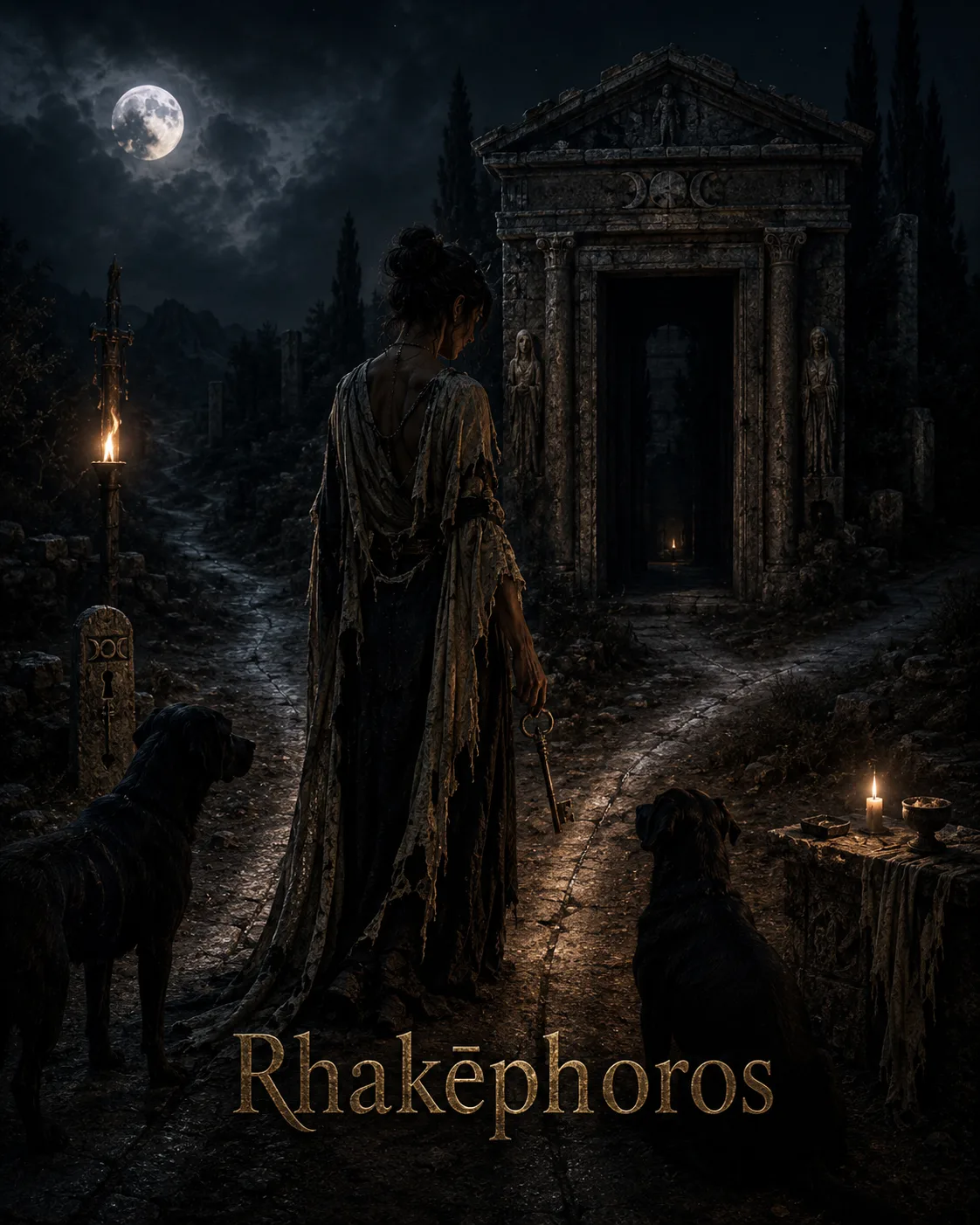 Imagem ritual do epíteto Rhakēphoros