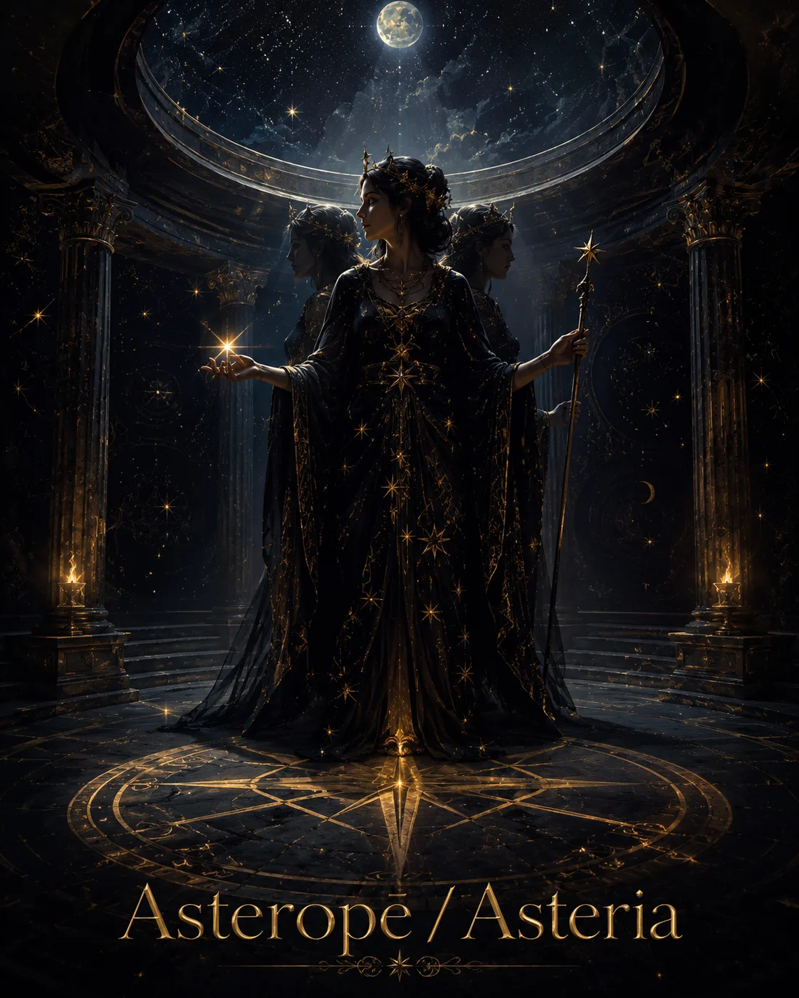 Imagem ritual do epíteto Asteropē / Asteria