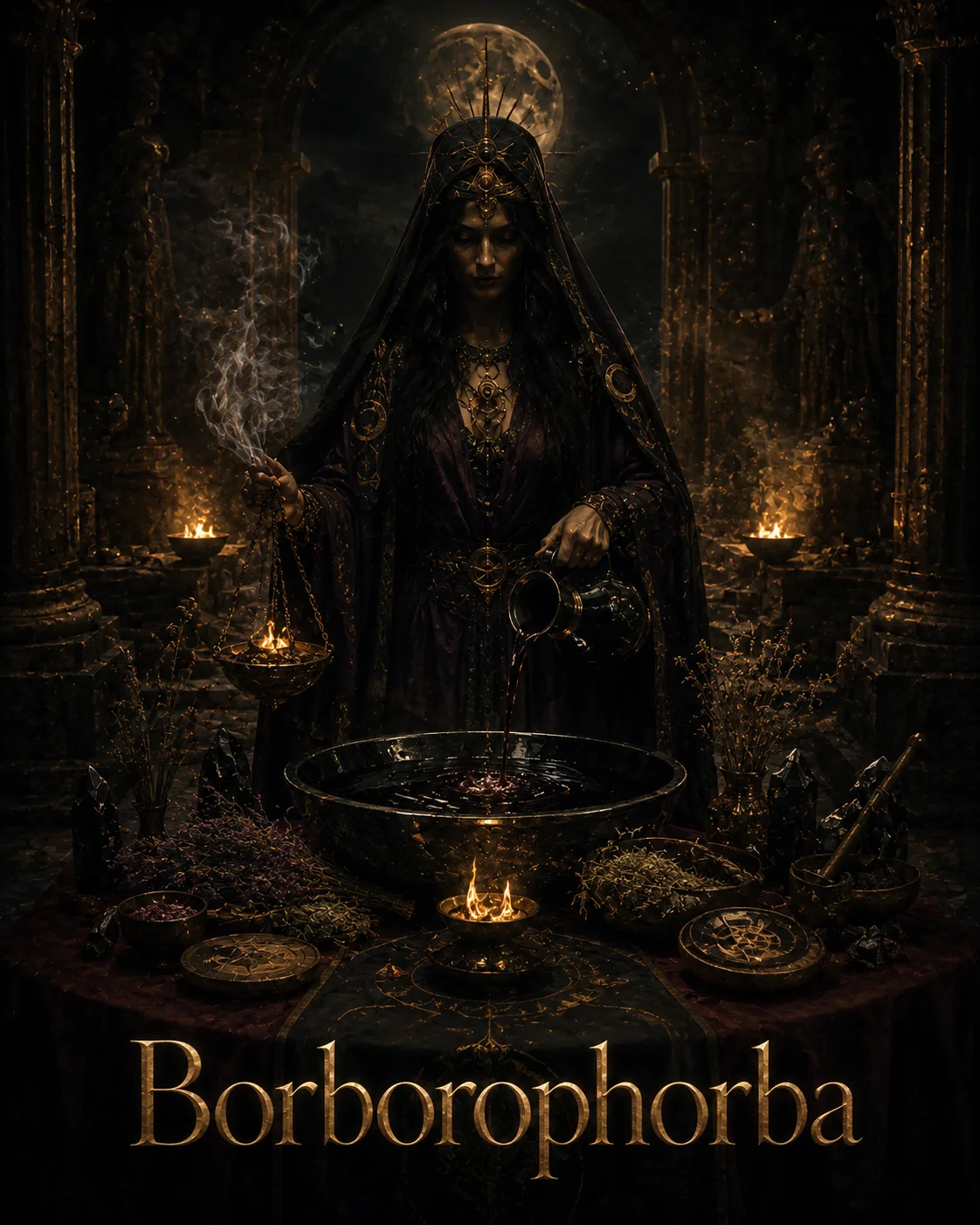 Imagem ritual do epíteto Borborophorba