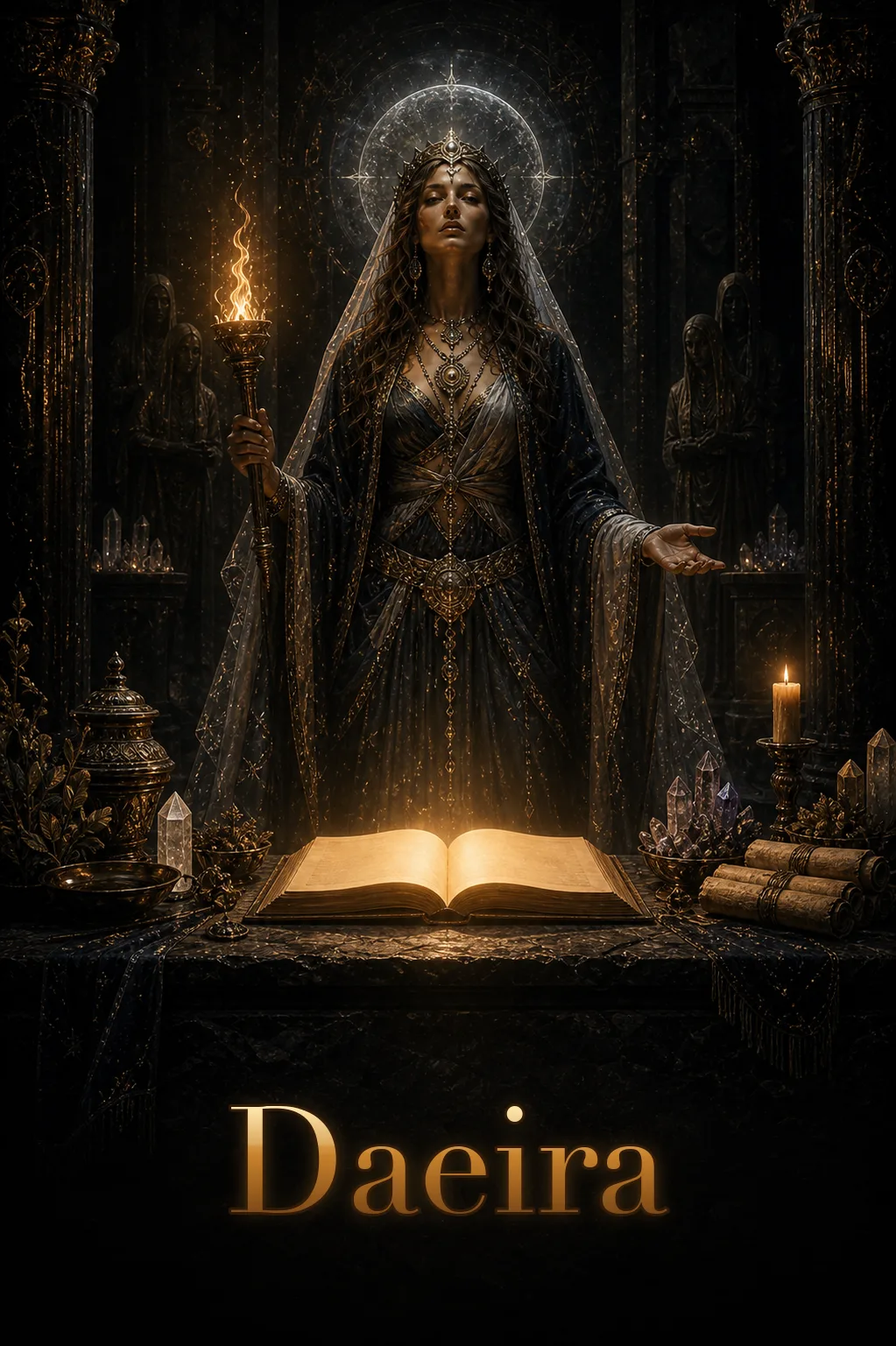 Imagem ritual do epíteto Daeira