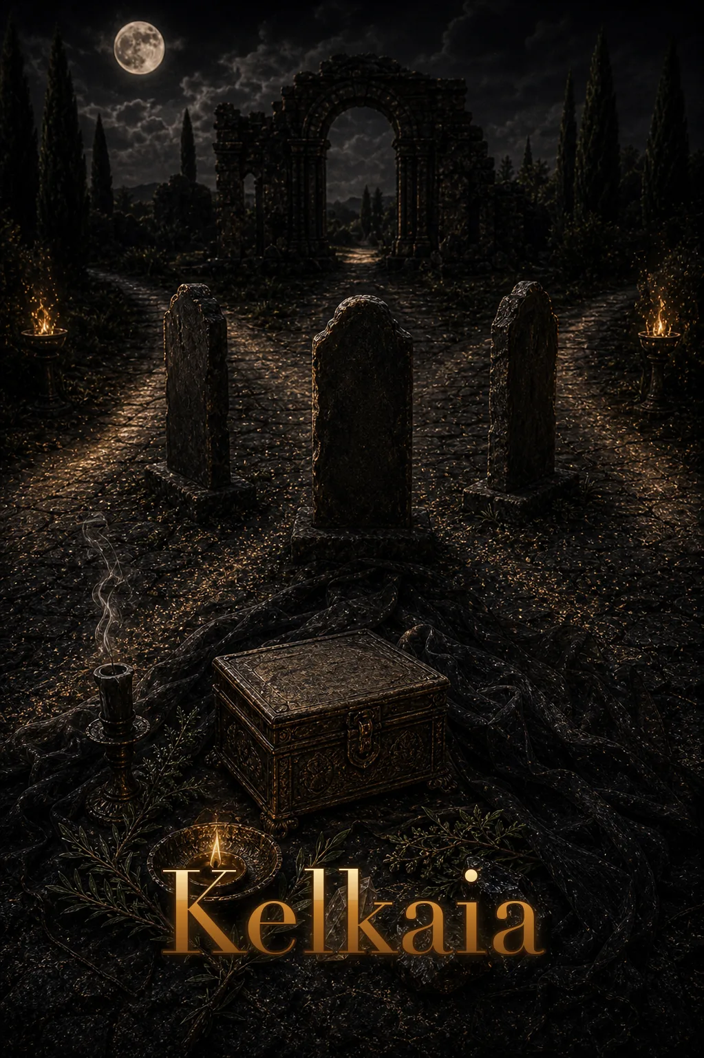 Imagem ritual do epíteto Kelkaia