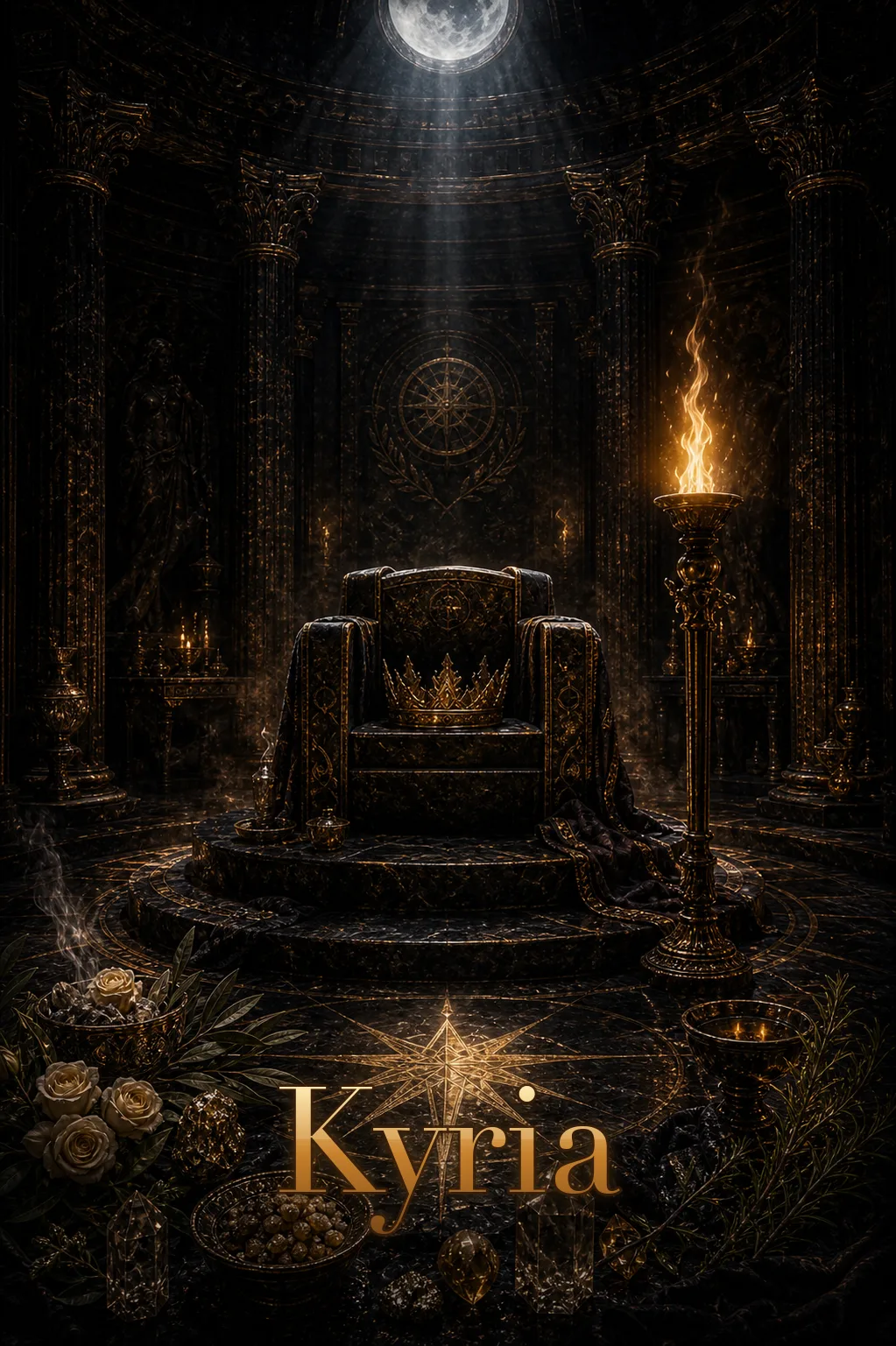 Imagem ritual do epíteto Kyria