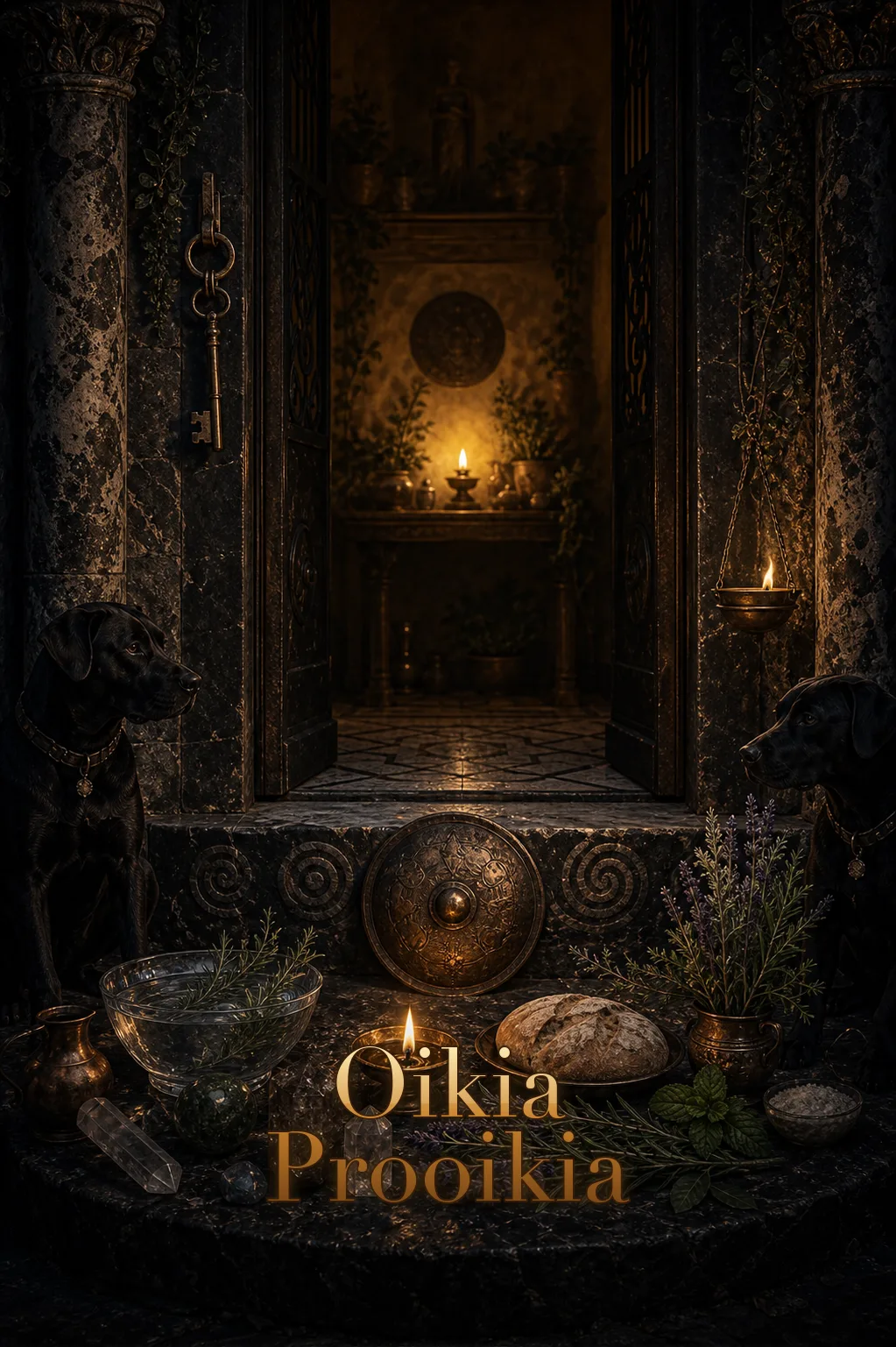 Imagem ritual do epíteto Oikia / Prooikia