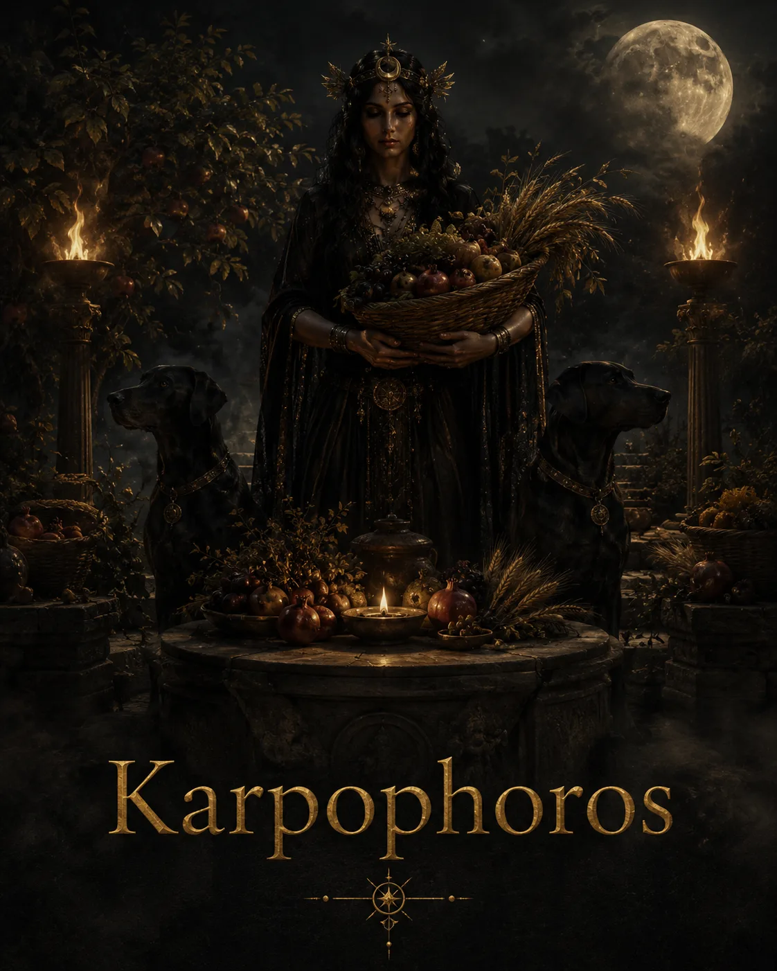 Imagem ritual do epíteto Karpophoros