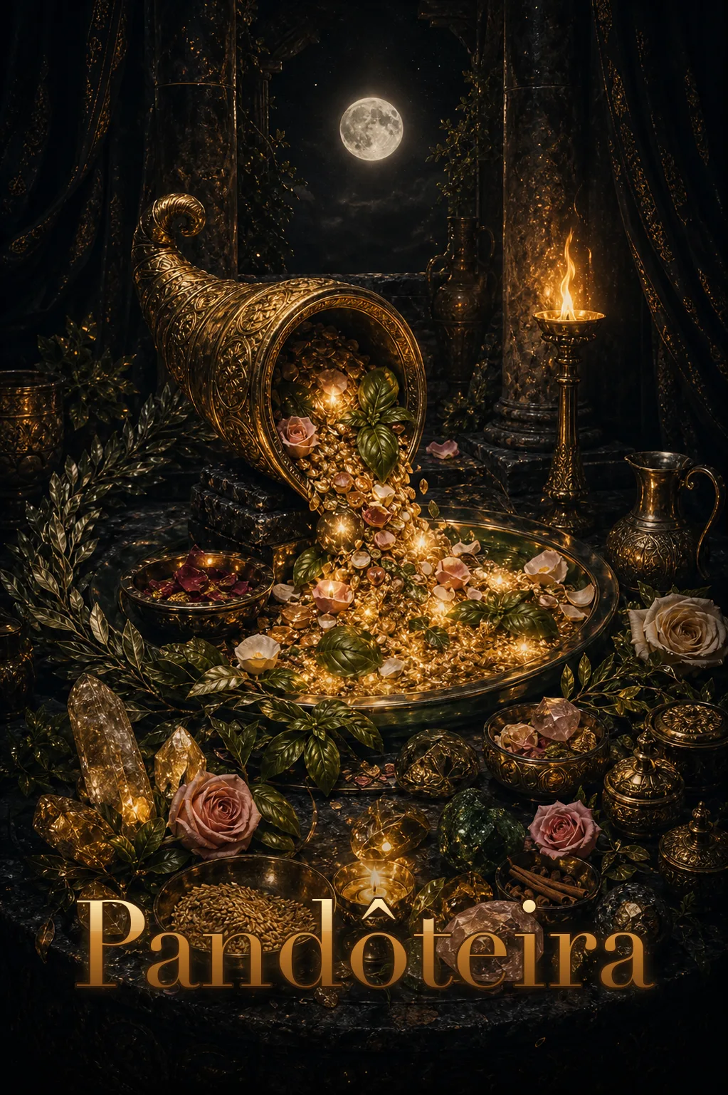 Imagem ritual do epíteto Pandôteira
