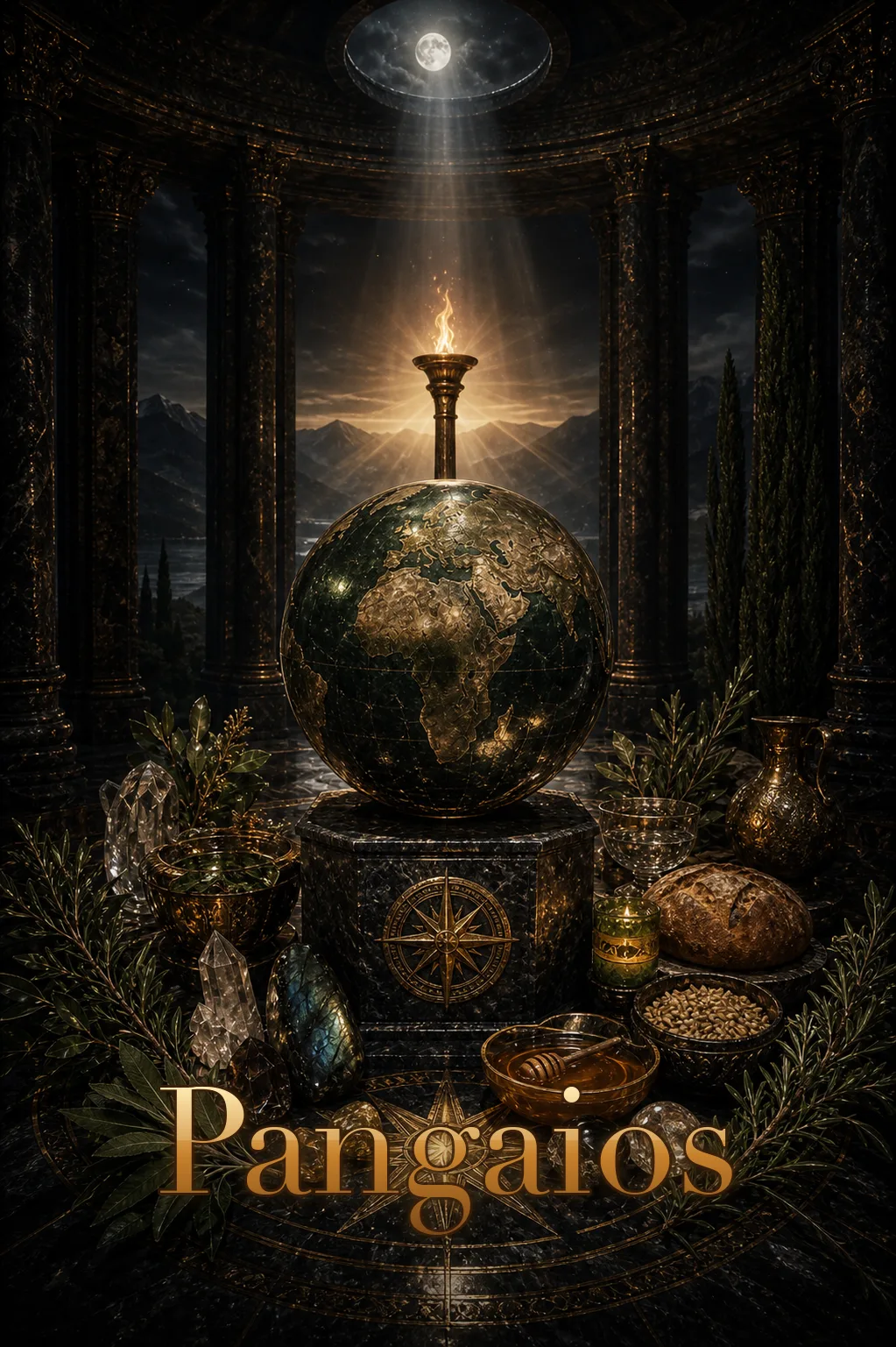 Imagem ritual do epíteto Pangaios