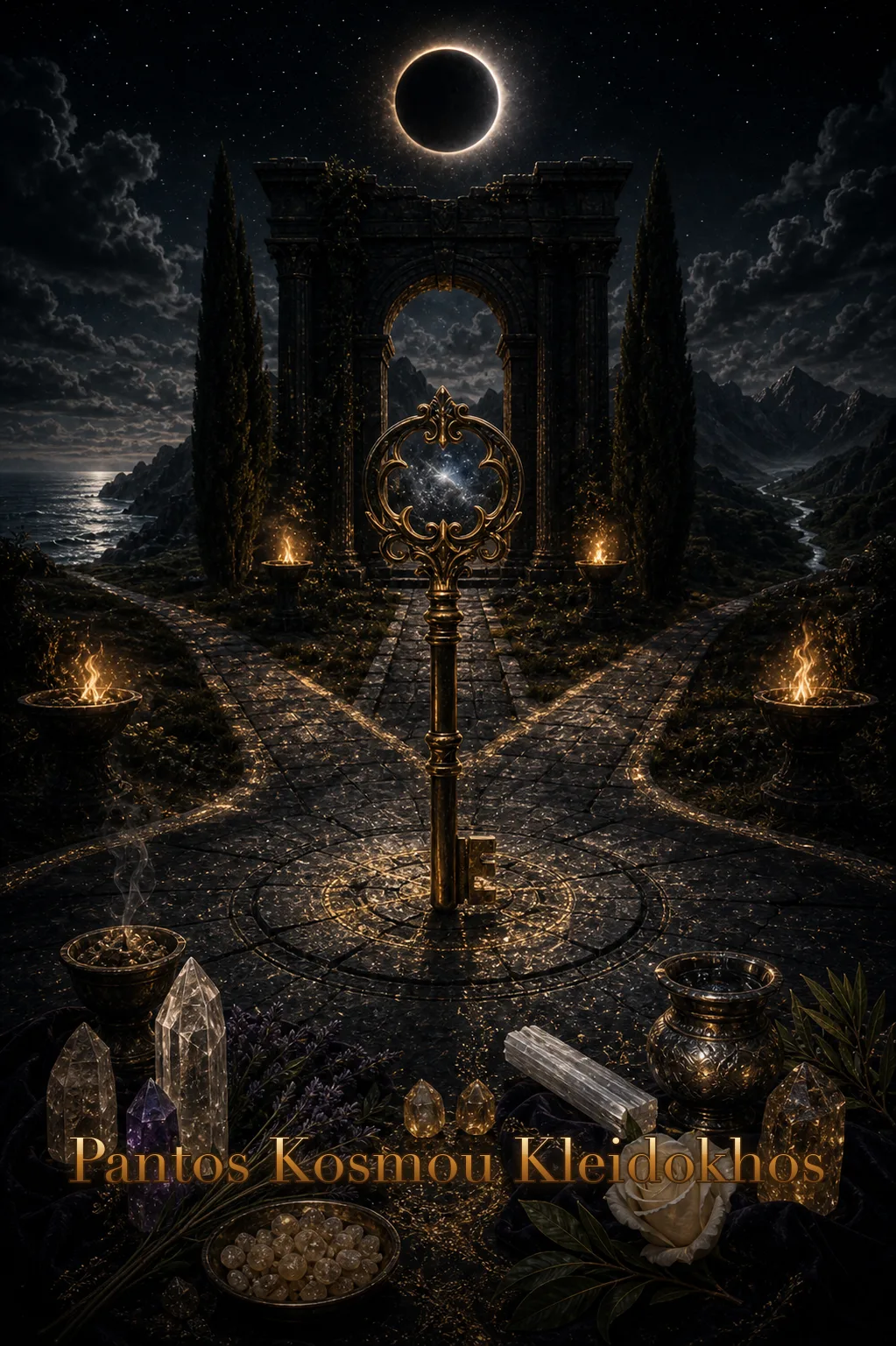 Imagem ritual do epíteto Pantos Kosmou Kleidokhos