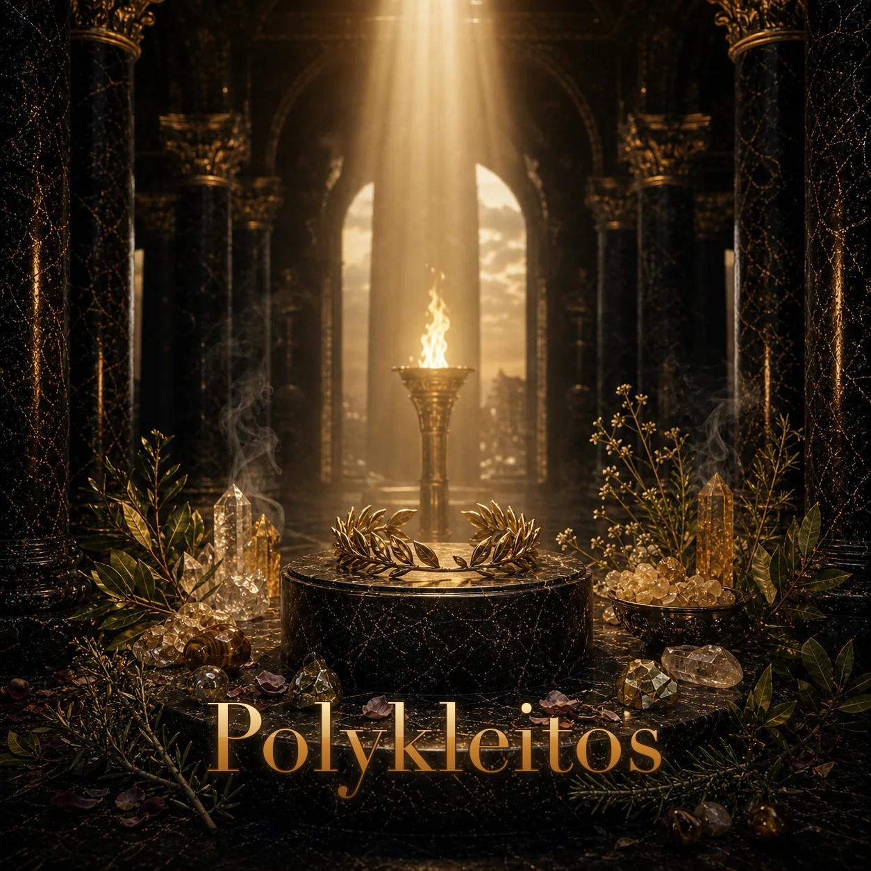 Imagem ritual do epíteto Polykleitos