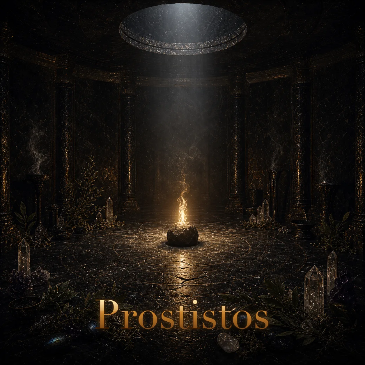 Imagem ritual do epíteto Prostistos