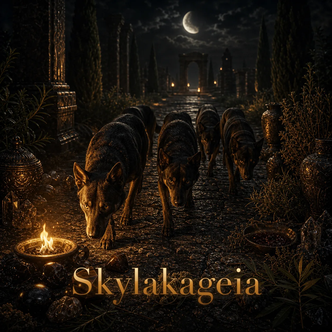 Imagem ritual do epíteto Skylakageia
