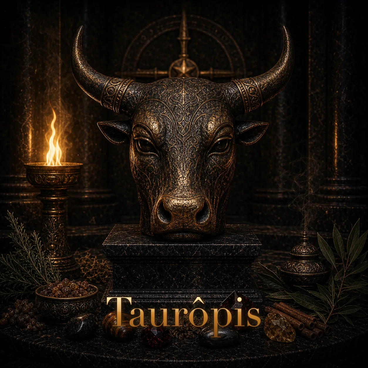 Imagem ritual do epíteto Taurôpis