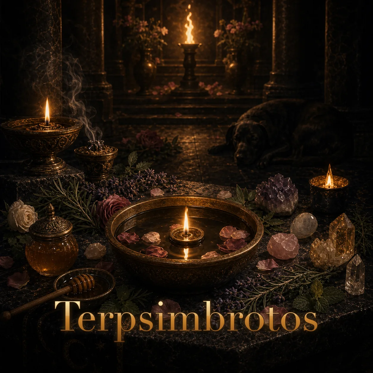 Imagem ritual do epíteto Terpsimbrotos