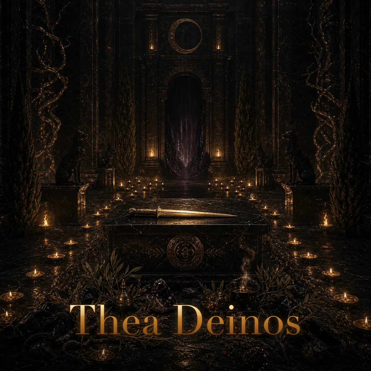 Imagem ritual do epíteto Thea Deinos