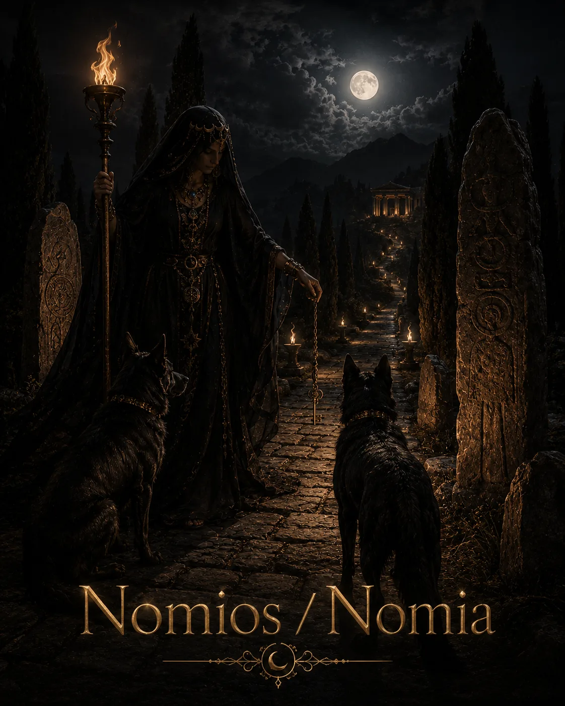 Imagem ritual do epíteto Nomios / Nomia