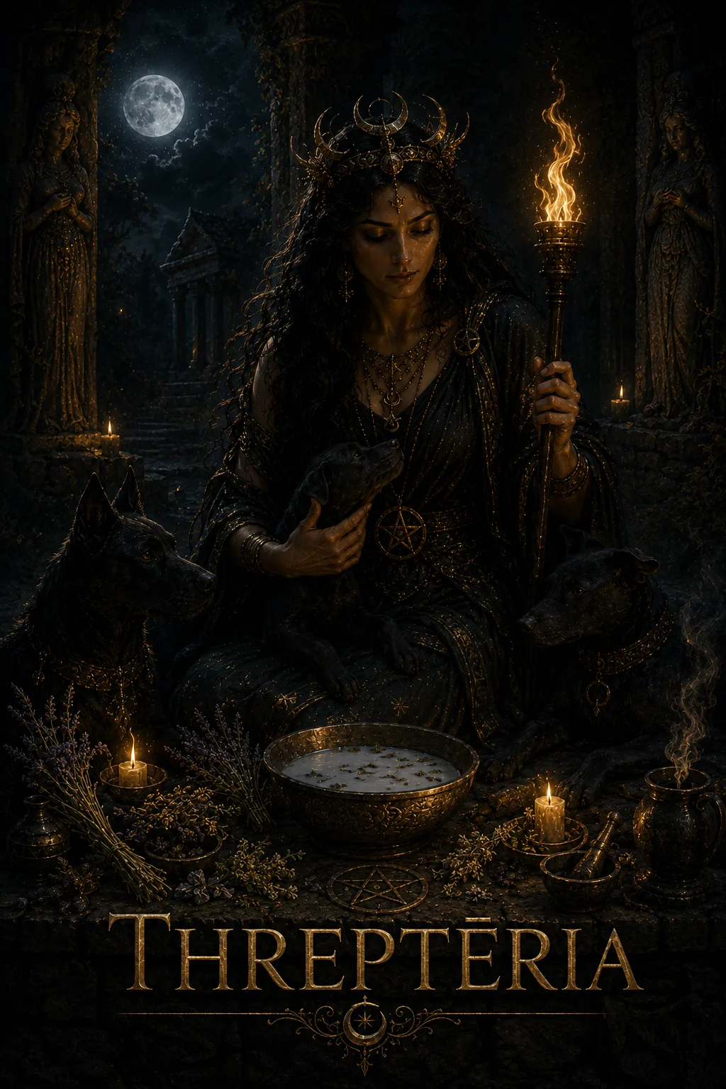 Imagem ritual do epíteto Threptēria
