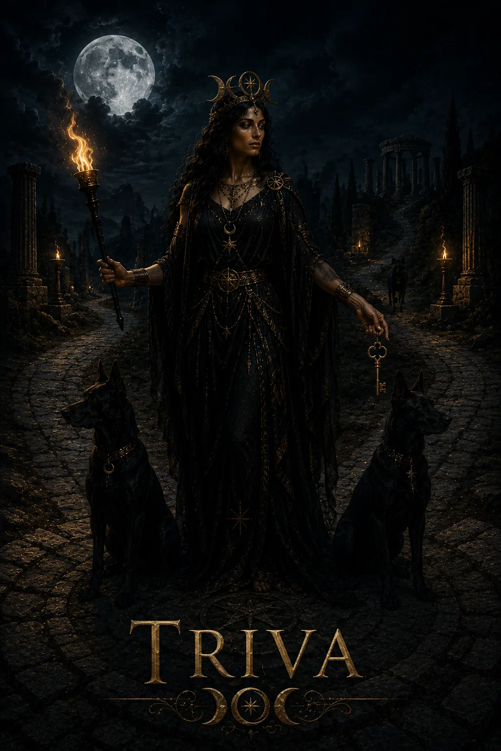 Imagem ritual do epíteto Triva