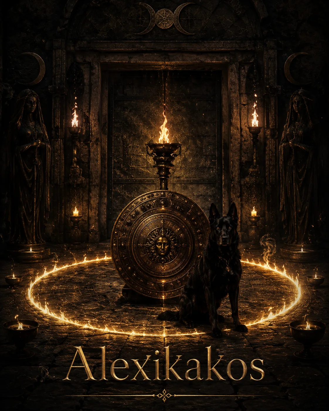 Imagem ritual do epíteto Alexikakos