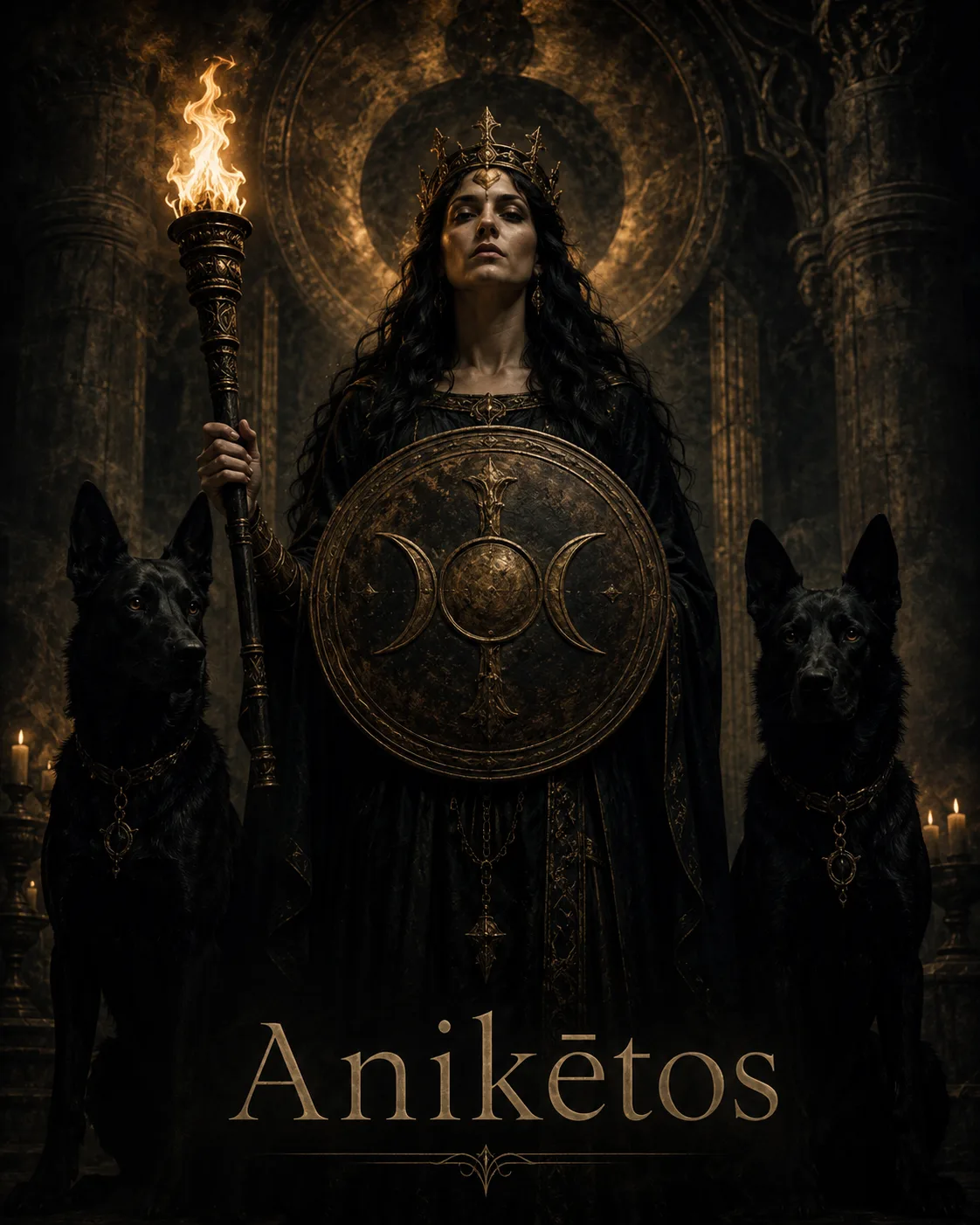 Imagem ritual do epíteto Anikētos