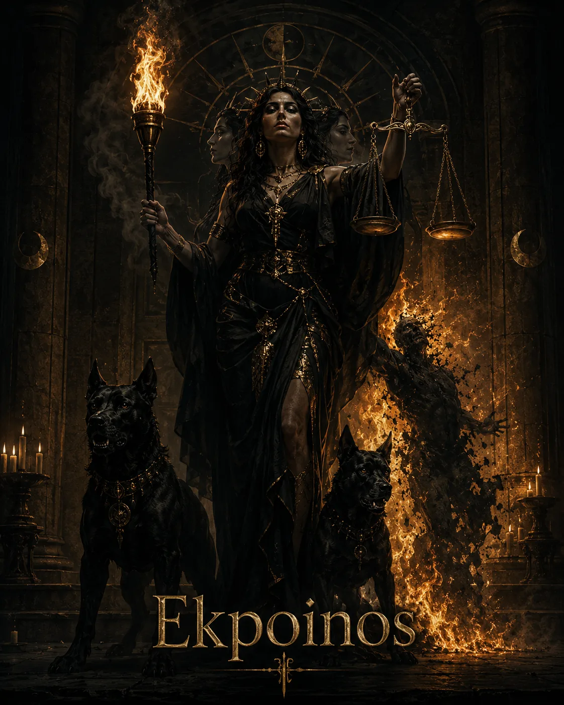Imagem ritual do epíteto Ekpoinos