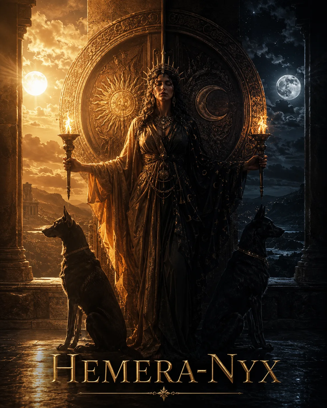 Imagem ritual do epíteto Hemera-Nyx
