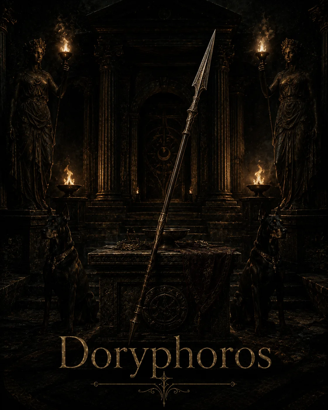 Imagem ritual do epíteto Doryphoros
