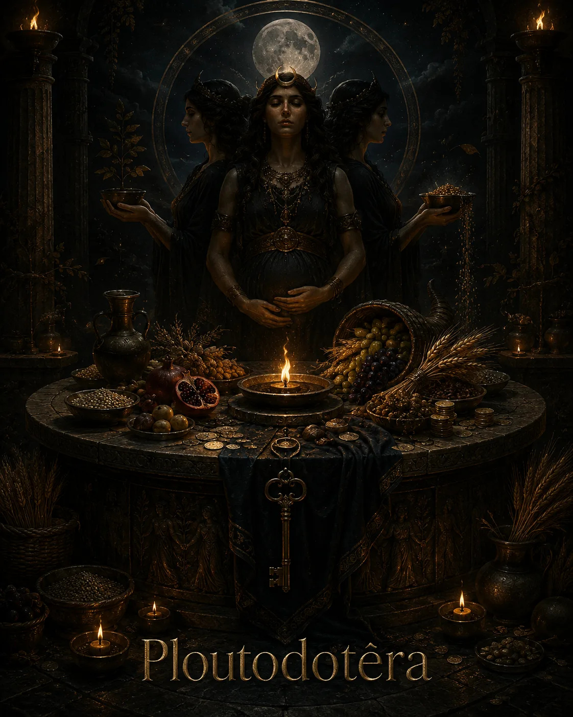 Imagem ritual do epíteto Ploutodotēra