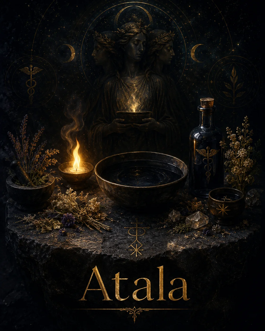 Imagem ritual do epíteto Atala