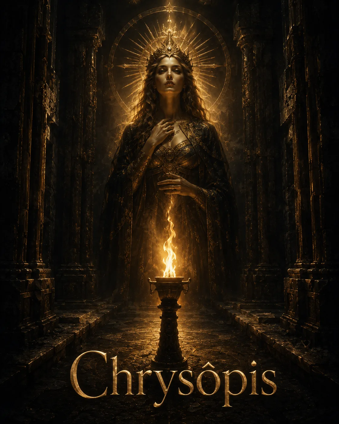 Imagem ritual do epíteto Chrysôpis