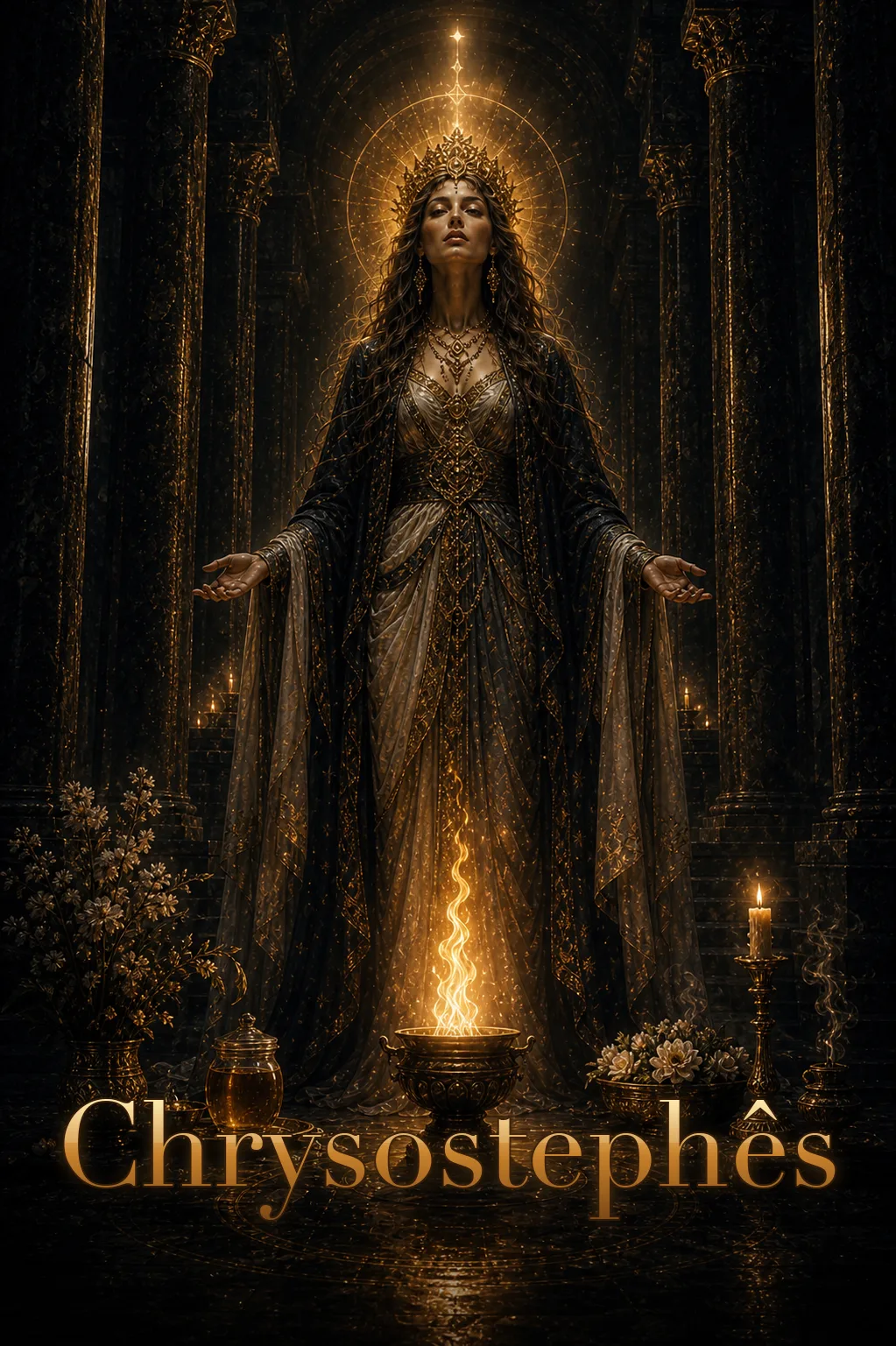 Imagem ritual do epíteto Chrysostephês