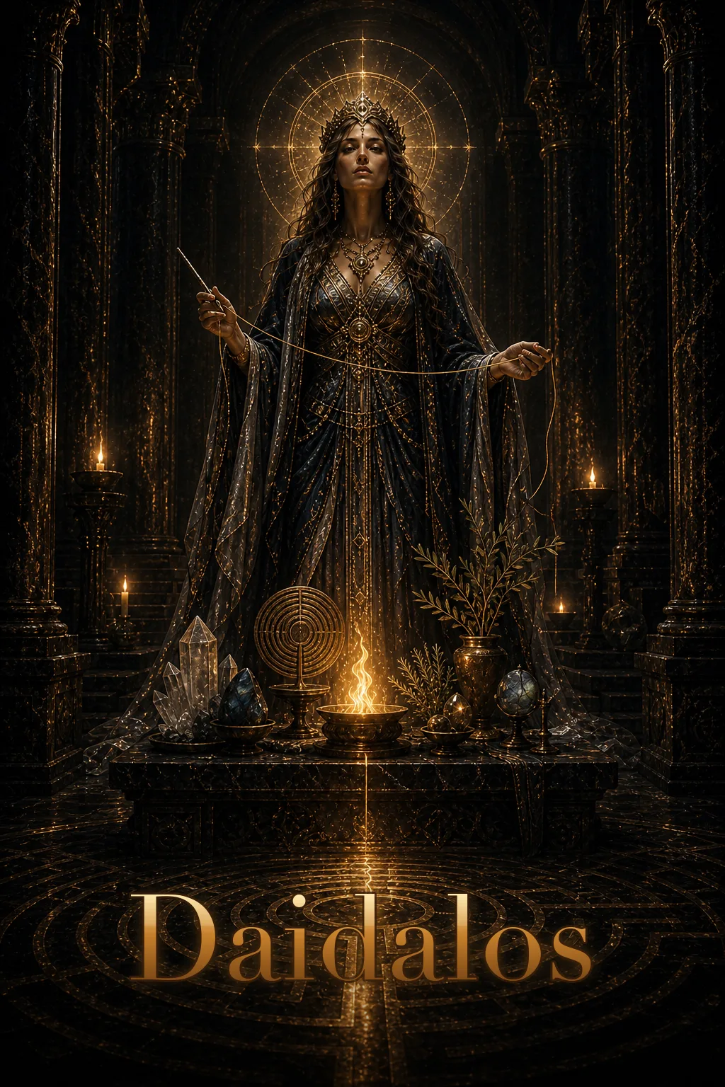 Imagem ritual do epíteto Daidalos