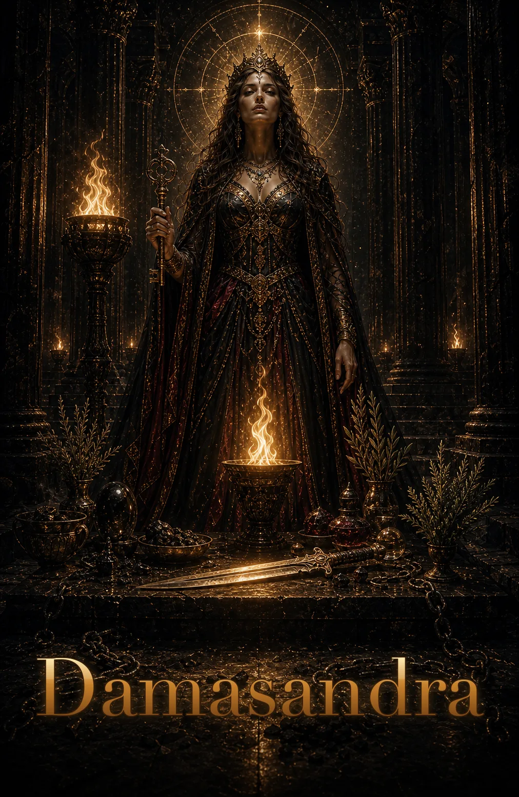 Imagem ritual do epíteto Damasandra