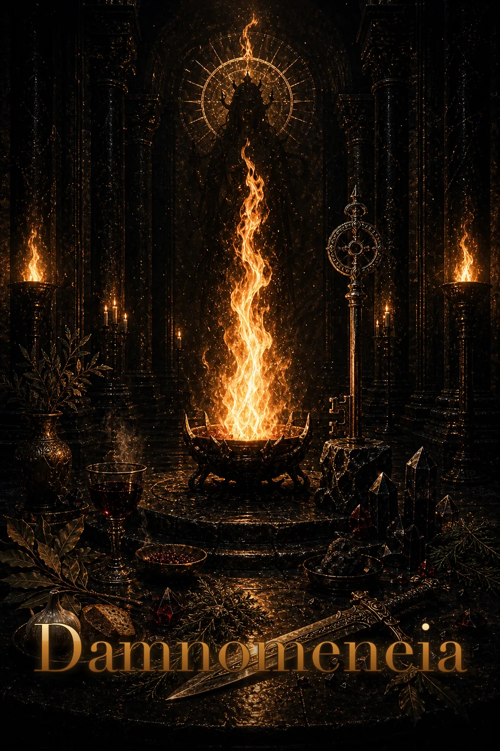 Imagem ritual do epíteto Damnomeneia