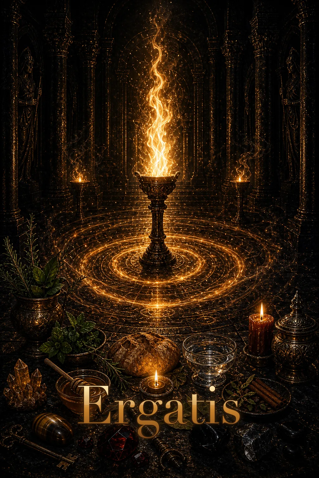 Imagem ritual do epíteto Ergatis