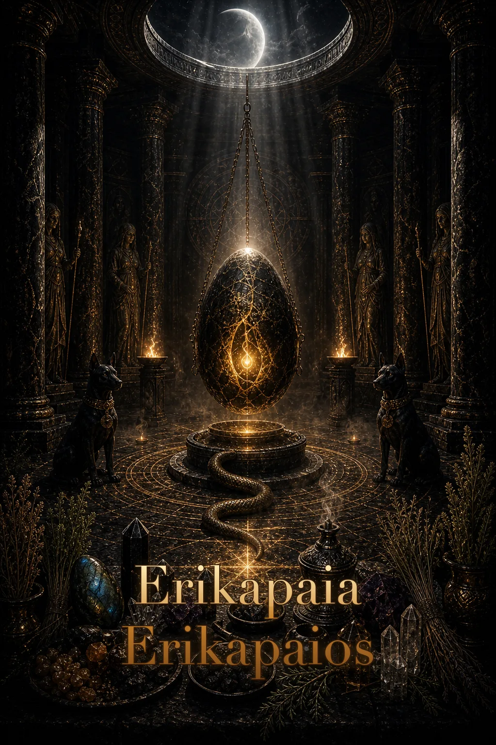 Imagem ritual do epíteto Erikapaia / Erikapaios