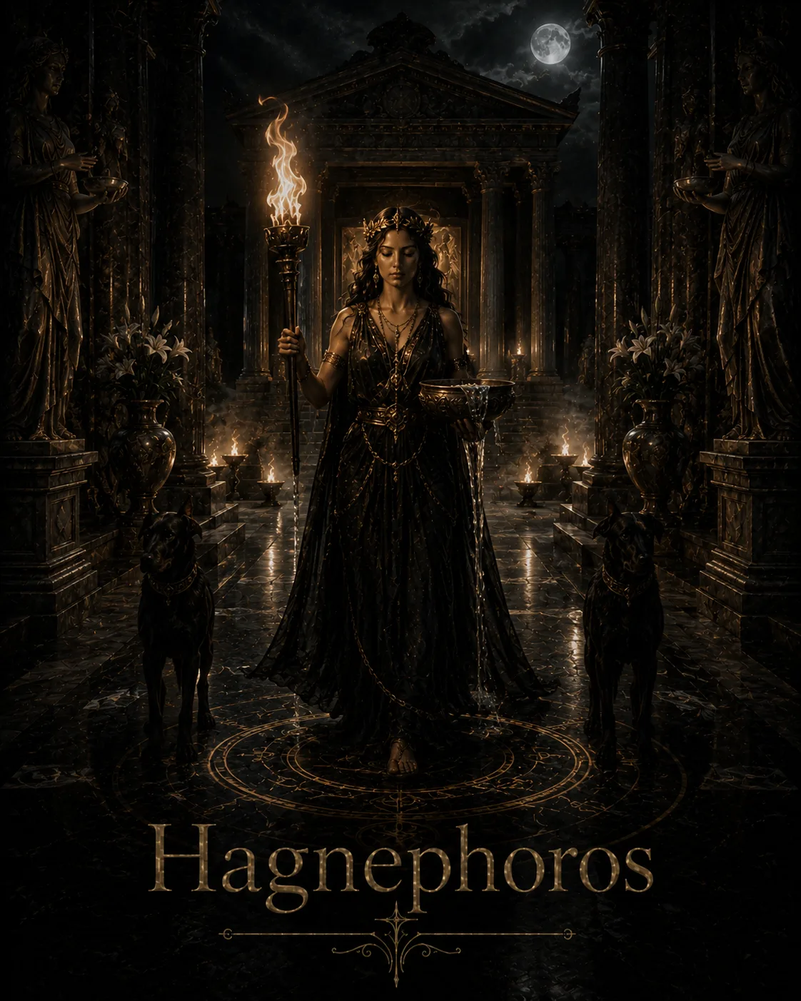 Imagem ritual do epíteto Hagnephoros