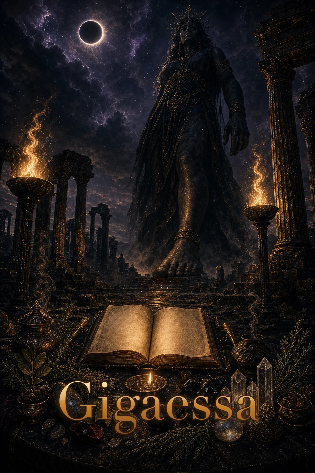 Imagem ritual do epíteto Gigaessa