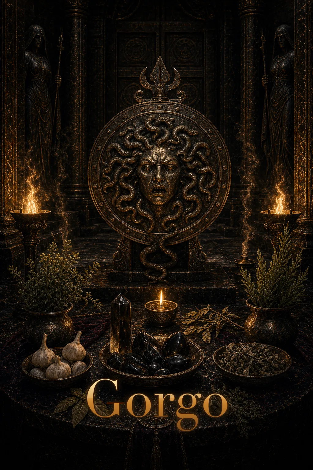 Imagem ritual do epíteto Gorgo