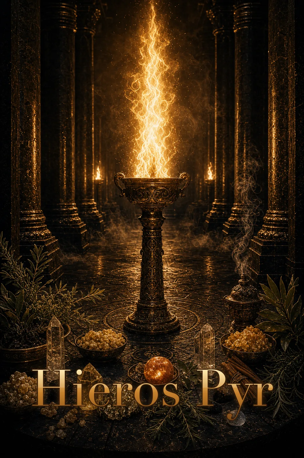 Imagem ritual do epíteto Hieros Pyr