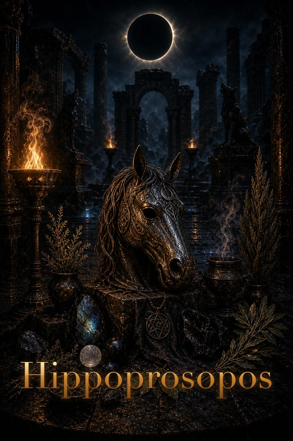 Imagem ritual do epíteto Hippoprosopos