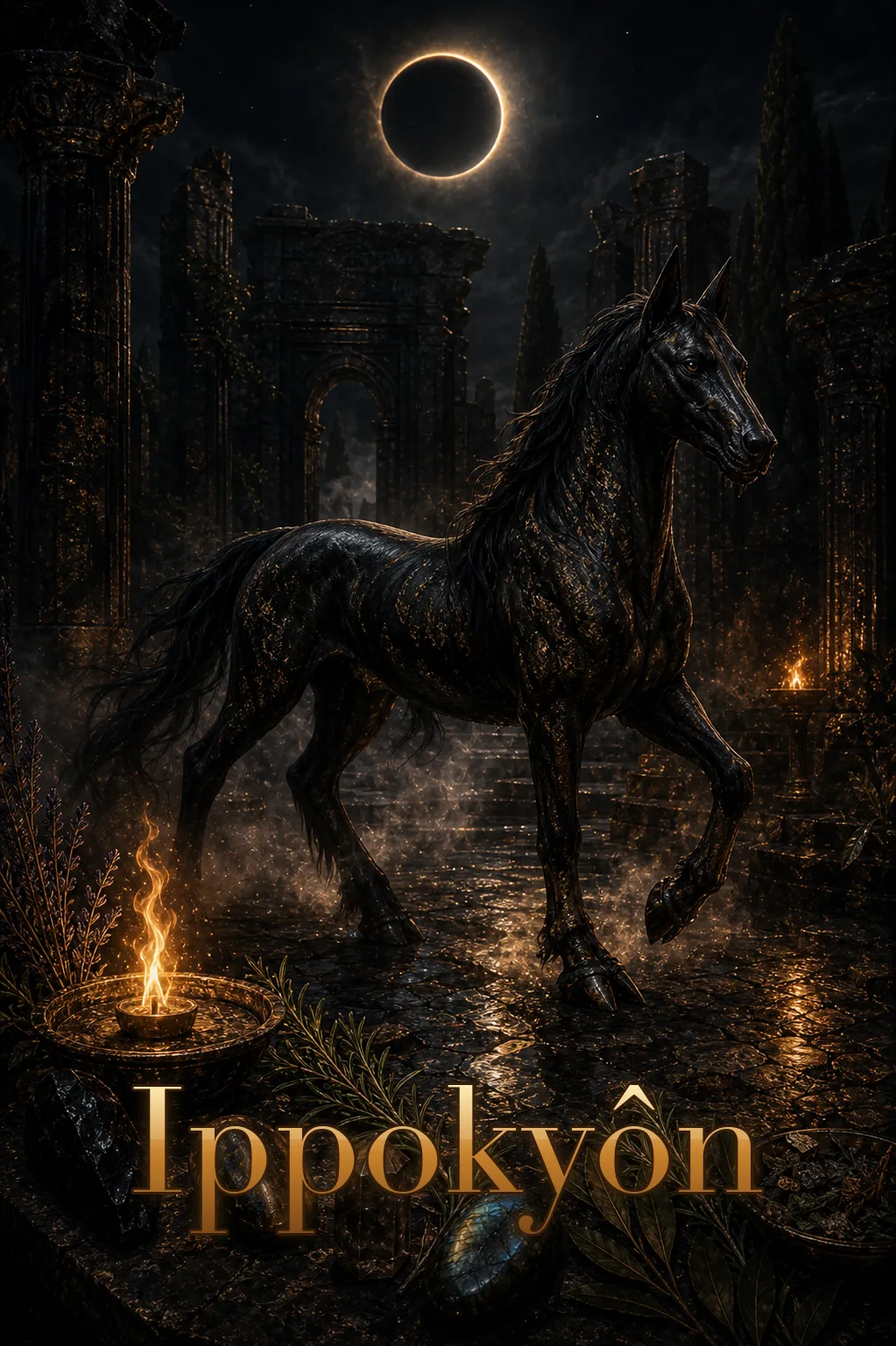 Imagem ritual do epíteto Ippokyôn
