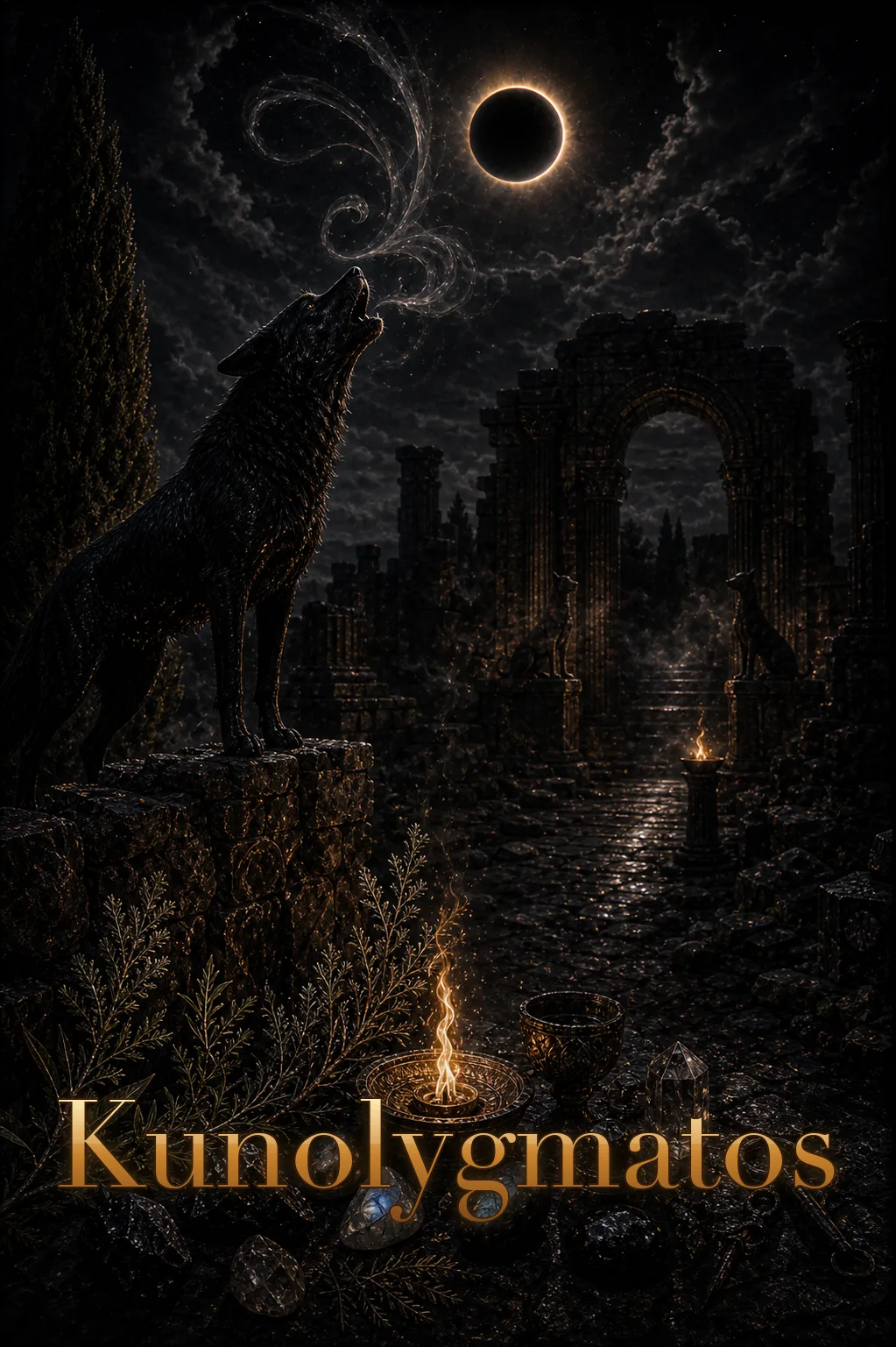 Imagem ritual do epíteto Kunolygmatos