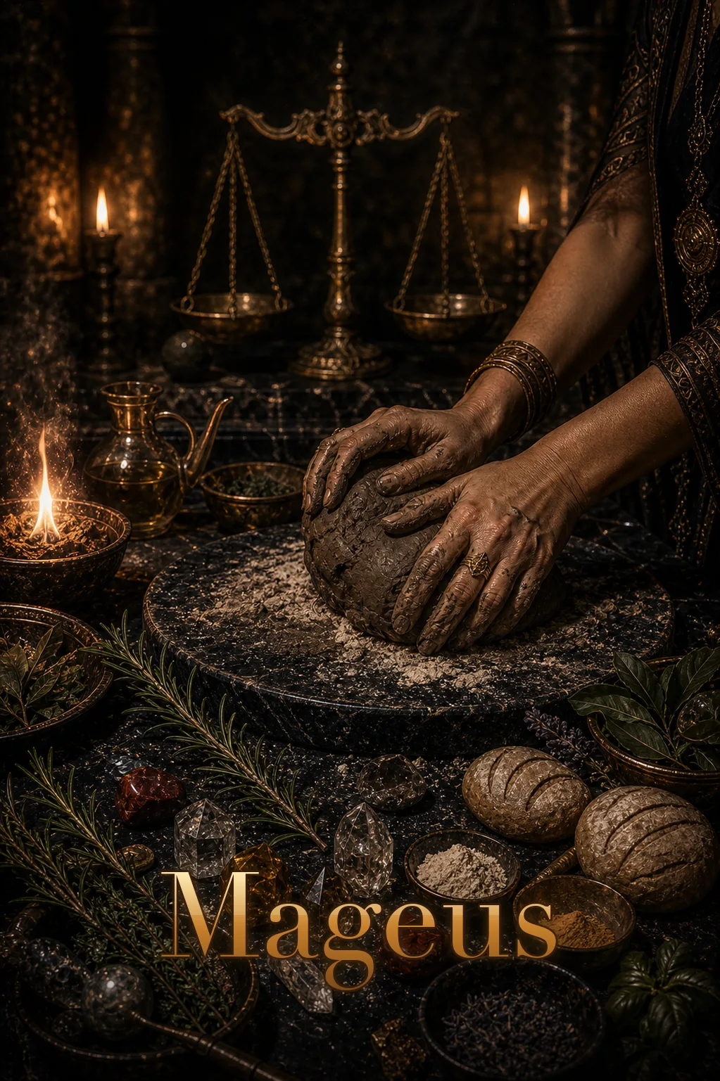 Imagem ritual do epíteto Mageus