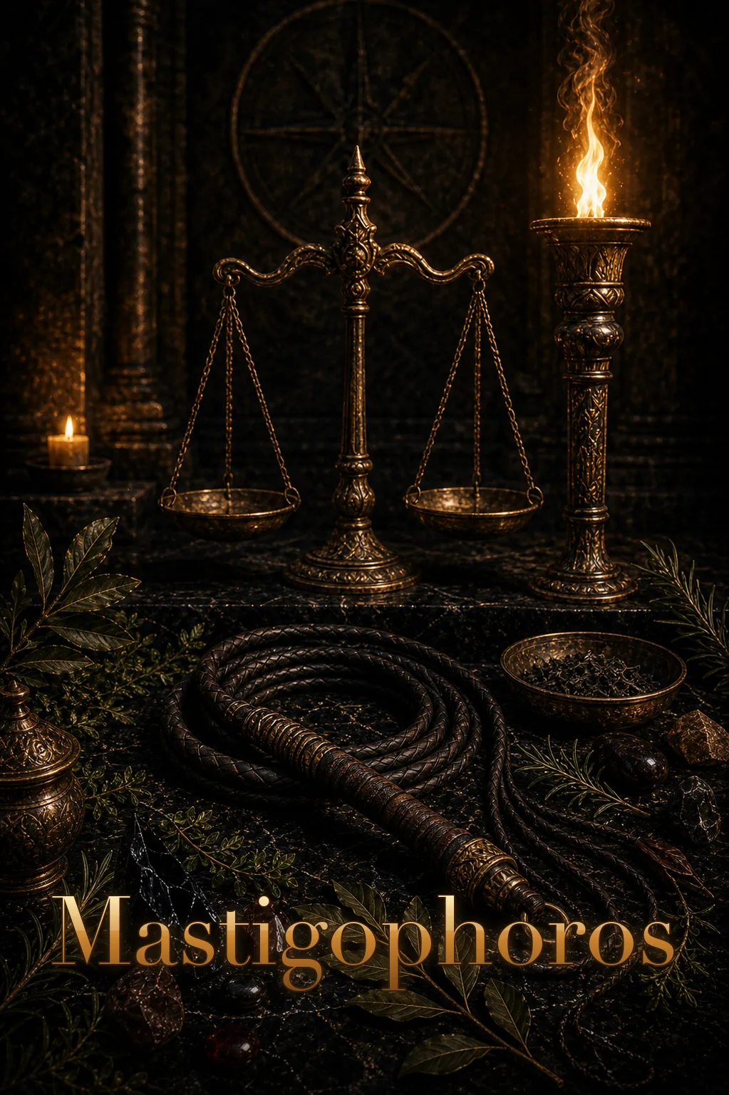 Imagem ritual do epíteto Mastigophoros