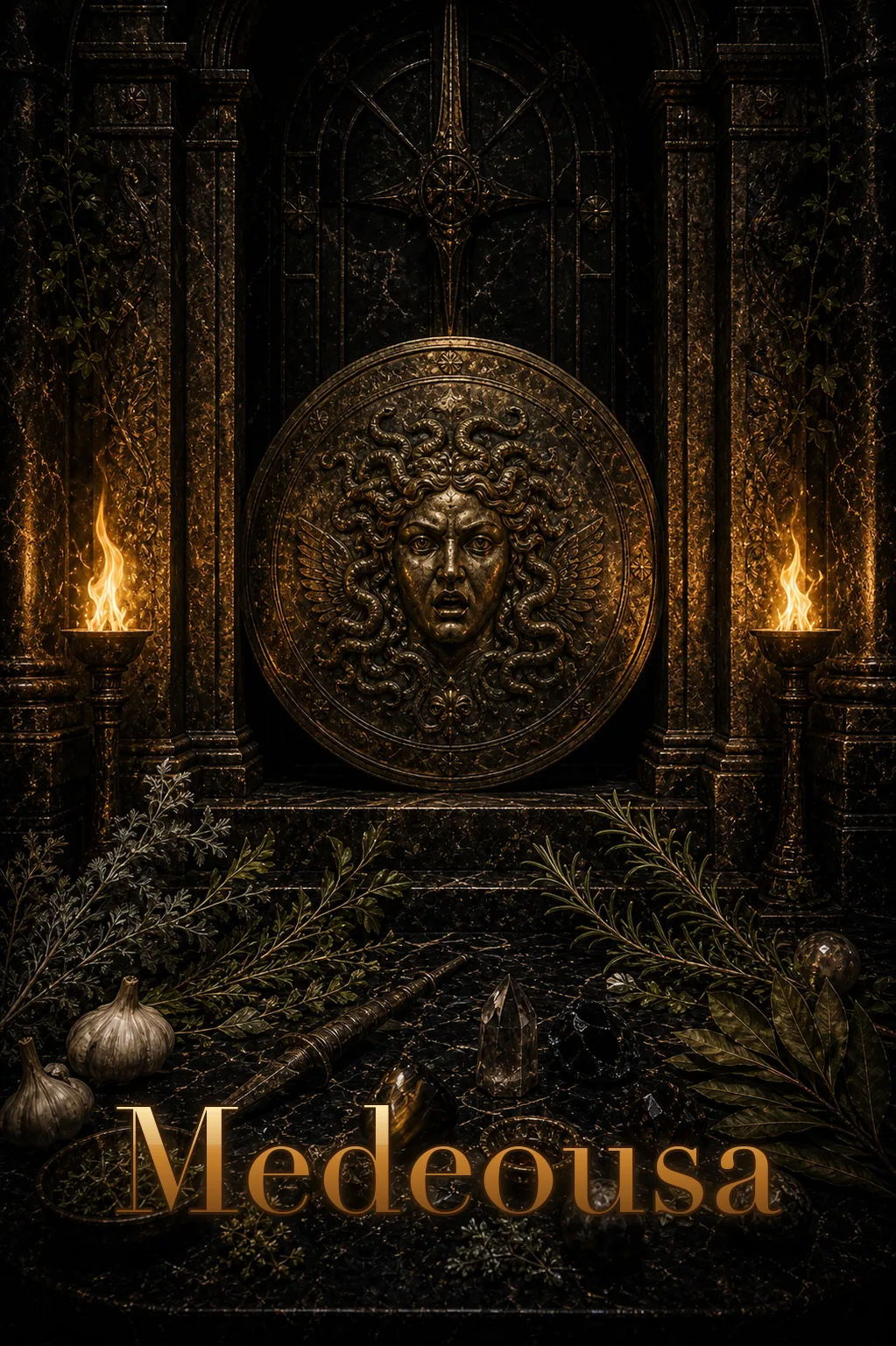 Imagem ritual do epíteto Medeousa